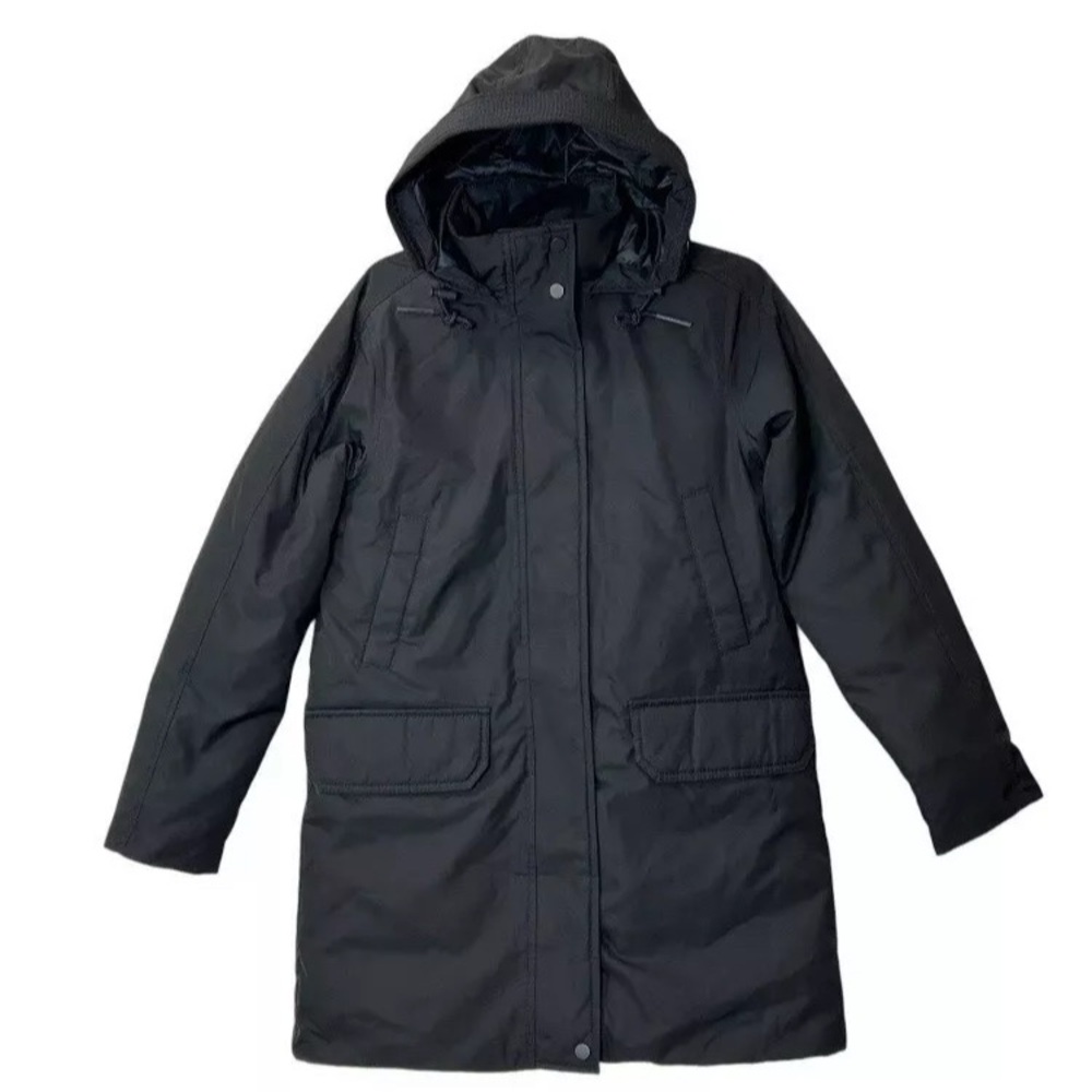 Everlane The Renew Military Parka Coat Black M Hooded Oversized Women's rare